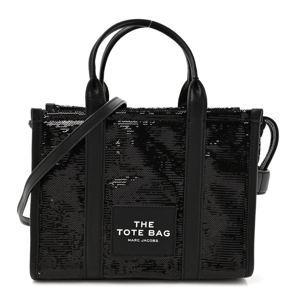 Sequin Small The Tote Bag Black