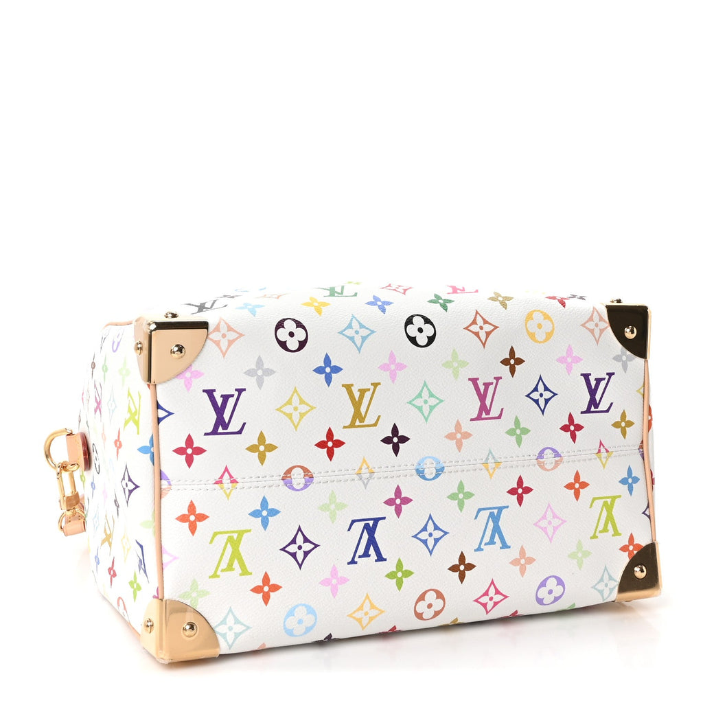 Louis Vuitton LV X TM Monogram Multicolor Speedy Soft 30 White