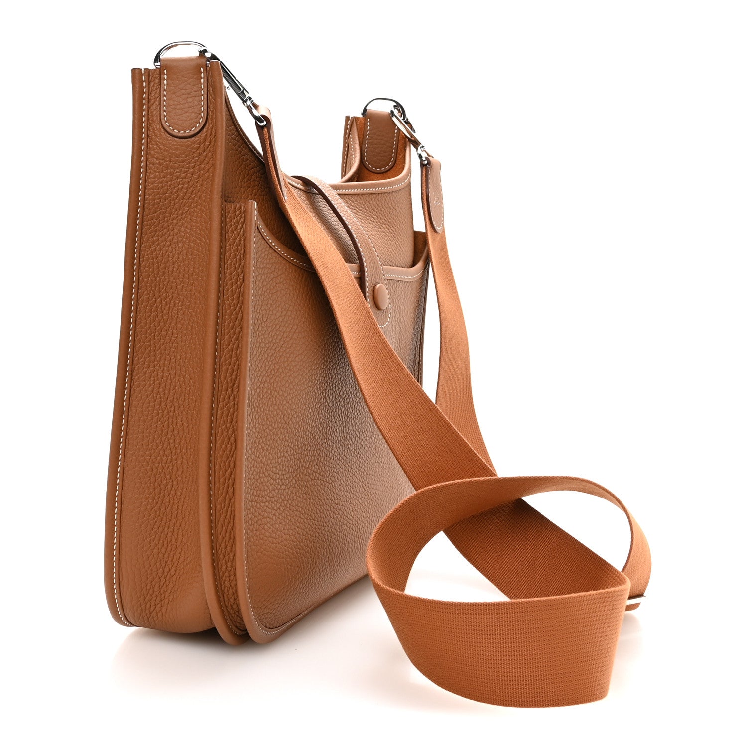 Hermès Taurillon Clemence Evelyne III PM Gold