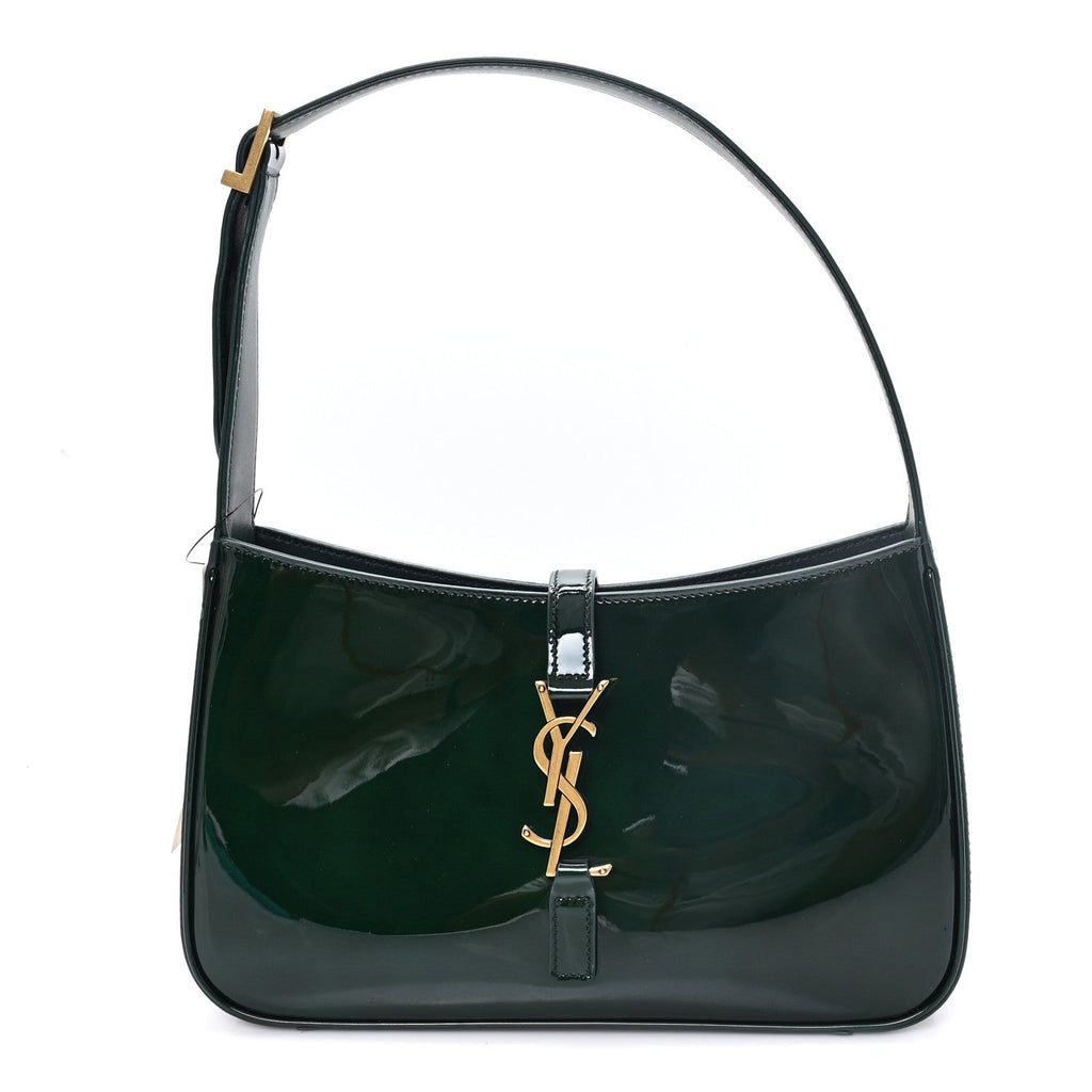 Saint Laurent Patent Le 5 A 7 Hobo Fir Leaf