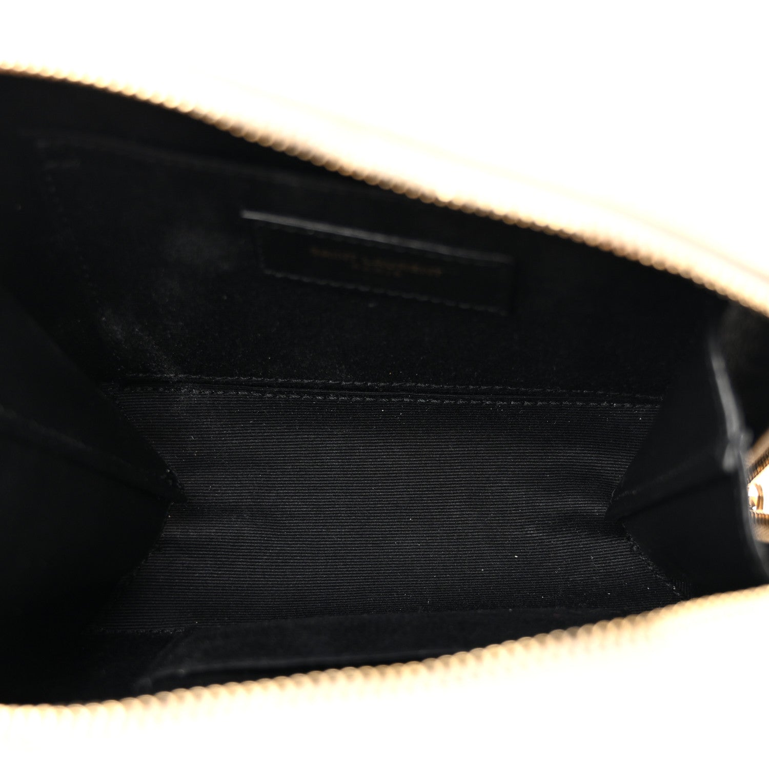 Saint Laurent Patent Matelasse Monogram Toy Vicky Camera Bag Off White