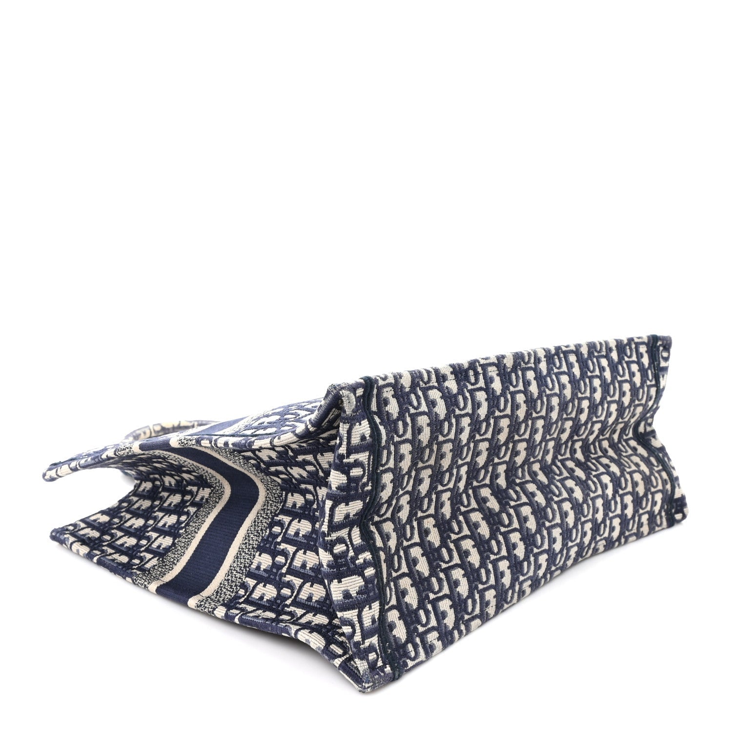 Dior Oblique Large Book Tote Blue Multicolor