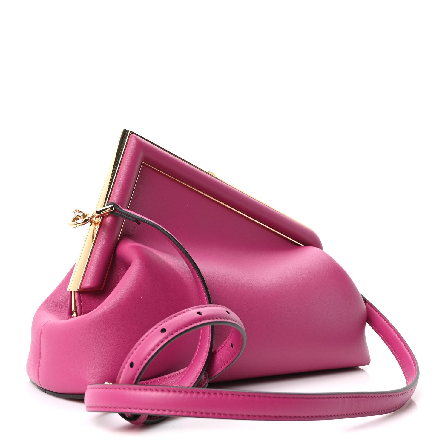 Fendi Shiny Nappa Midi Fendi First Ciclamino Pilar