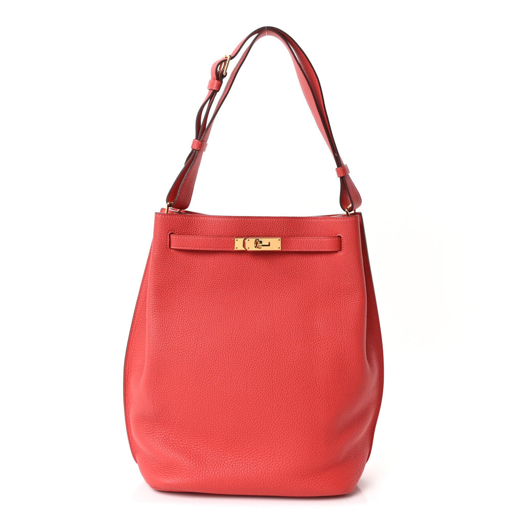 Hermès Togo So Kelly 26 Rouge Pivoine