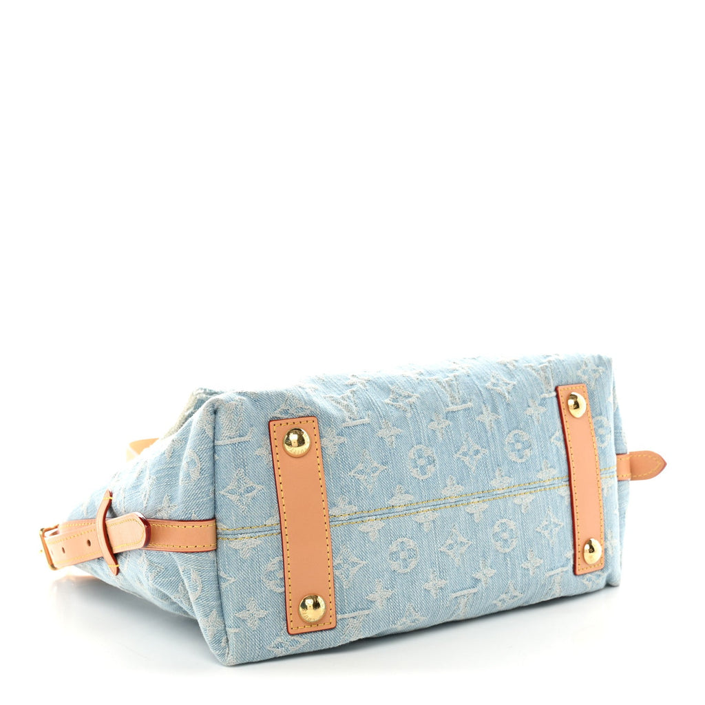 Louis Vuitton Monogram Denim CarryAll PM Sky Blue