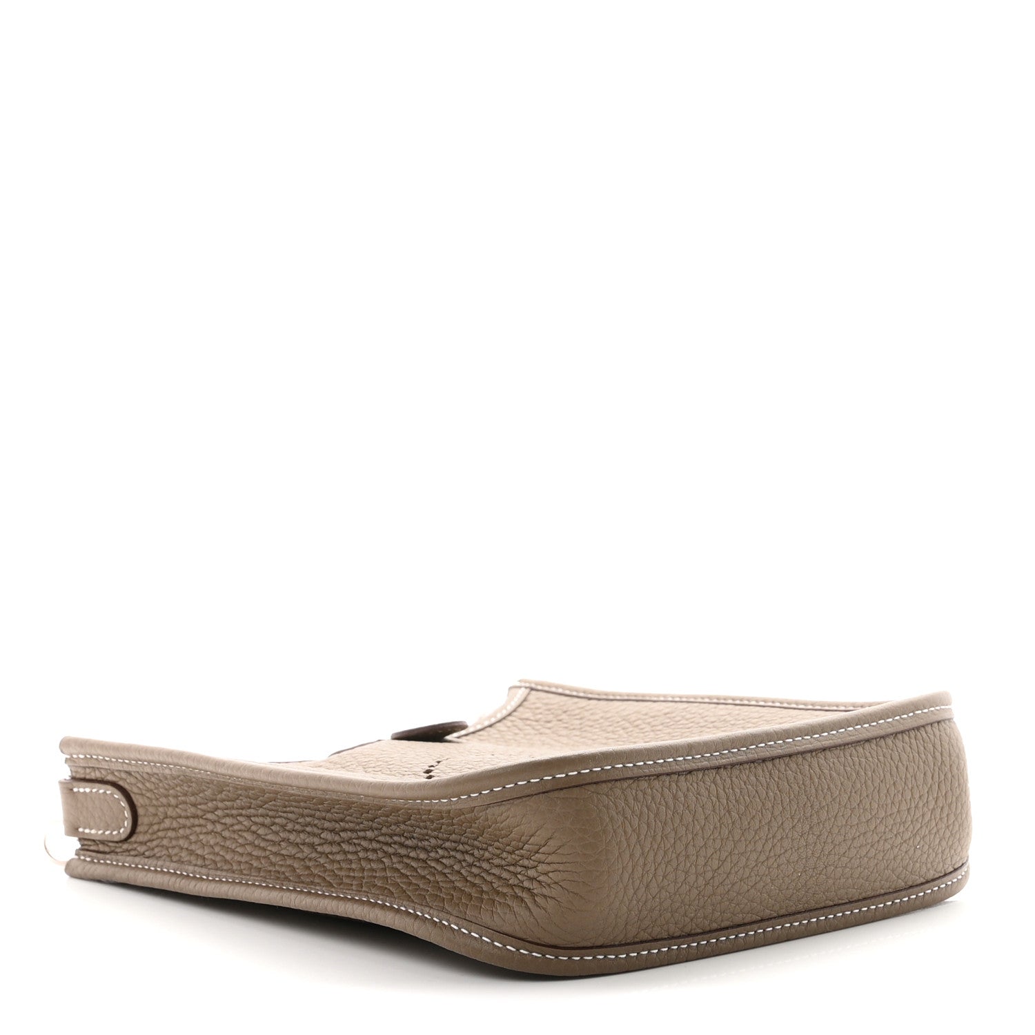 Hermès Taurillon Clemence Evelyne TPM Etoupe Bleu Indigo