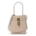 Givenchy Shark Lock Bucket Bag Beige front view