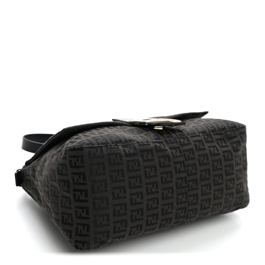 Fendi Zucchino Mama Baguette Black Moro