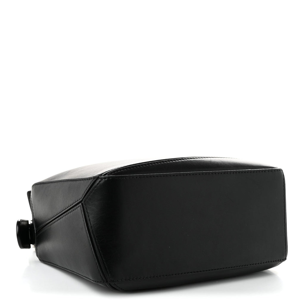 Loewe Calfskin Small Puzzle Bag Black