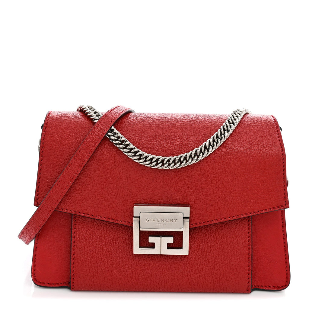 Givenchy Goatskin Small GV3 Shoulder Bag Bright Red