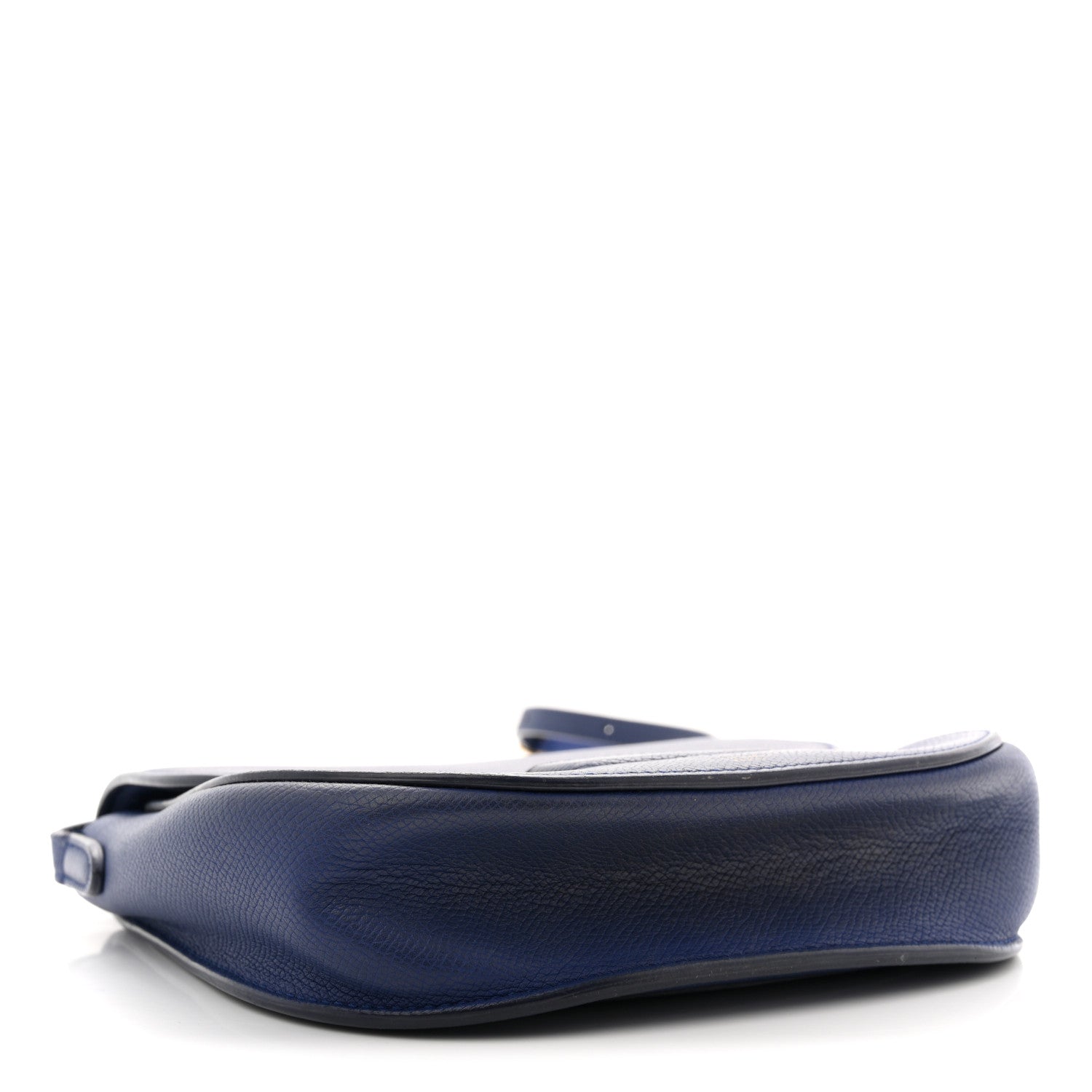 Celine Grained Calfskin Small Trotteur Indigo