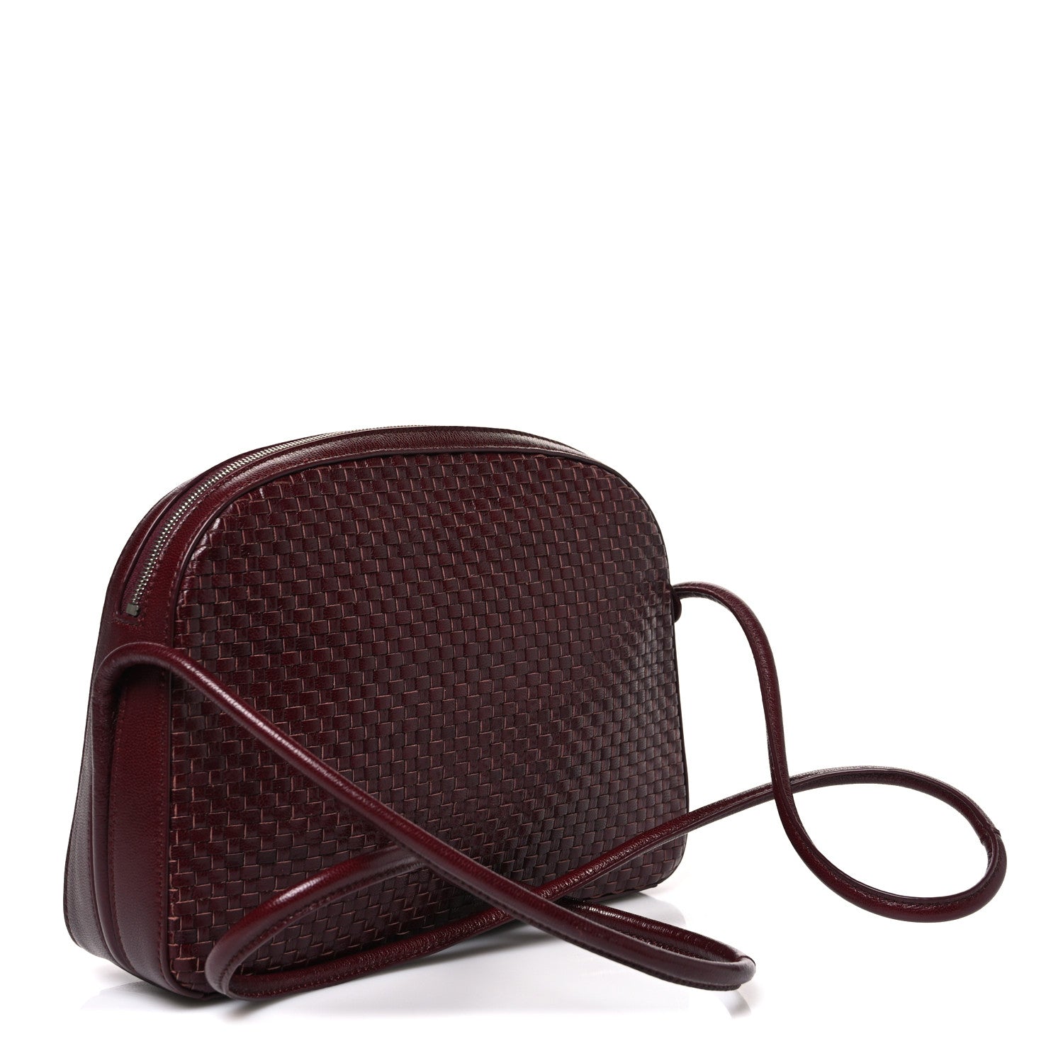 The Row Calfskin Woven Single Mignon Shoulder Bag Terracotta