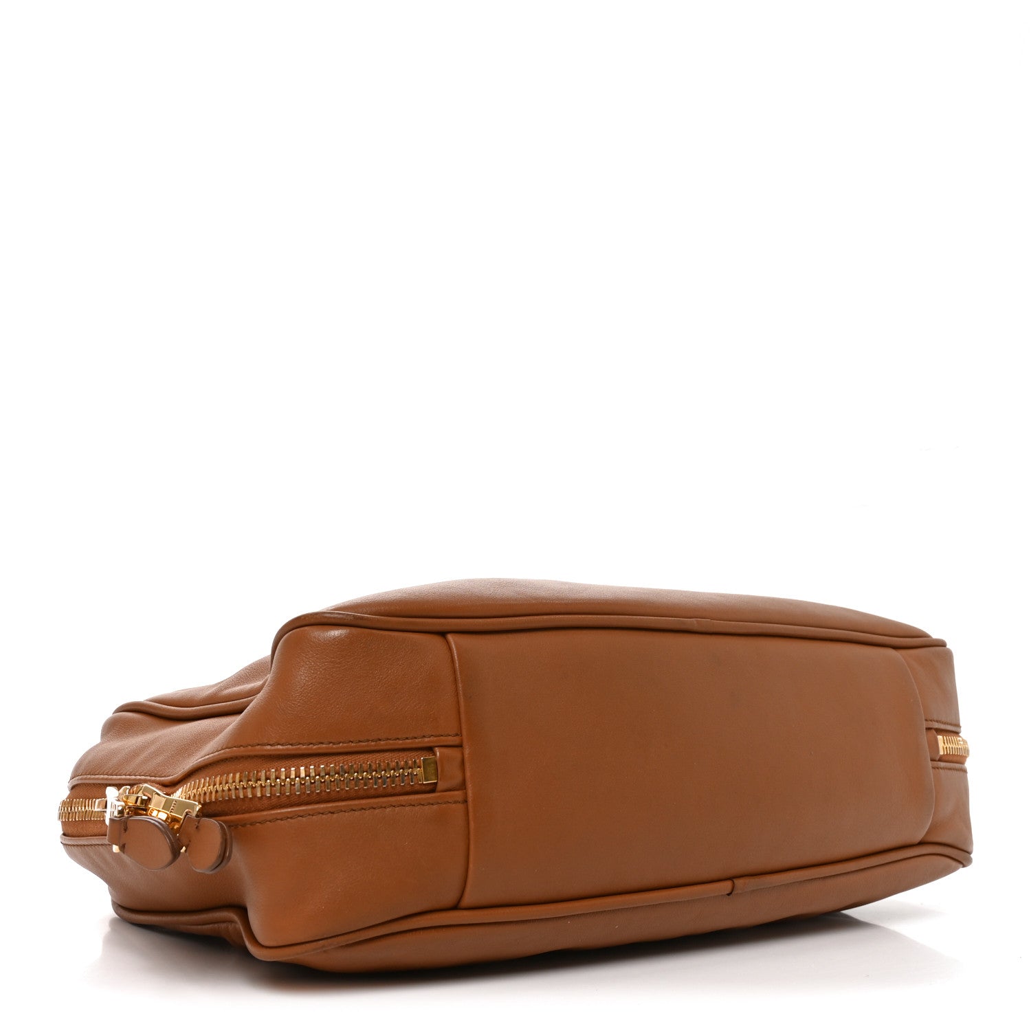 Miu Miu Soft Calf Softy Large Beau Top Handle Bag Cognac