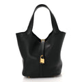 Hermès Taurillon Clemence Picotin Lock 22 MM Black