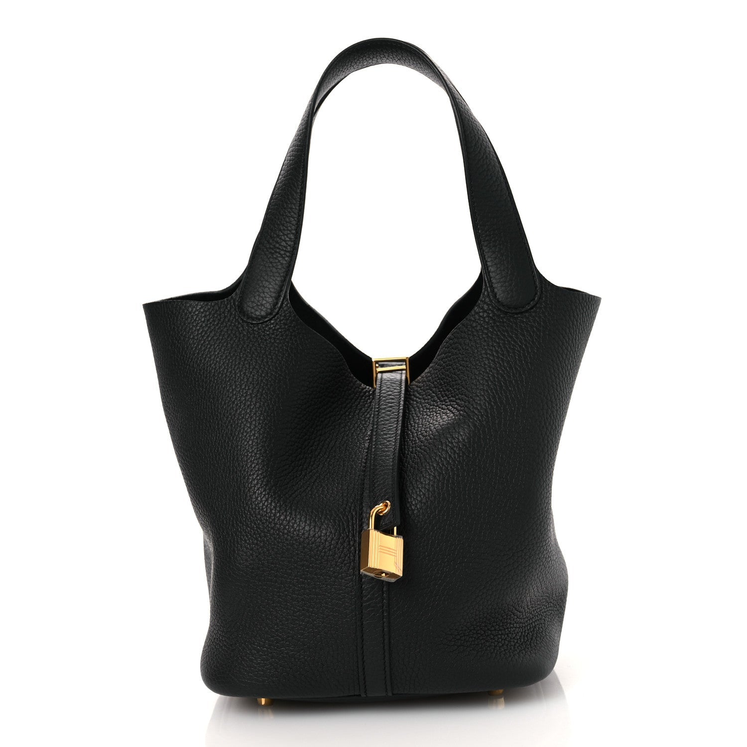 Hermès Taurillon Clemence Picotin Lock 22 MM Black