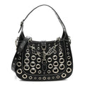 Gucci Calfskin Ha Ha Ha Jackie 1961 Eyelet Hobo Black