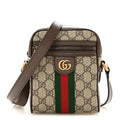 Gucci GG Supreme Monogram Web Mini Ophidia Messenger Brown