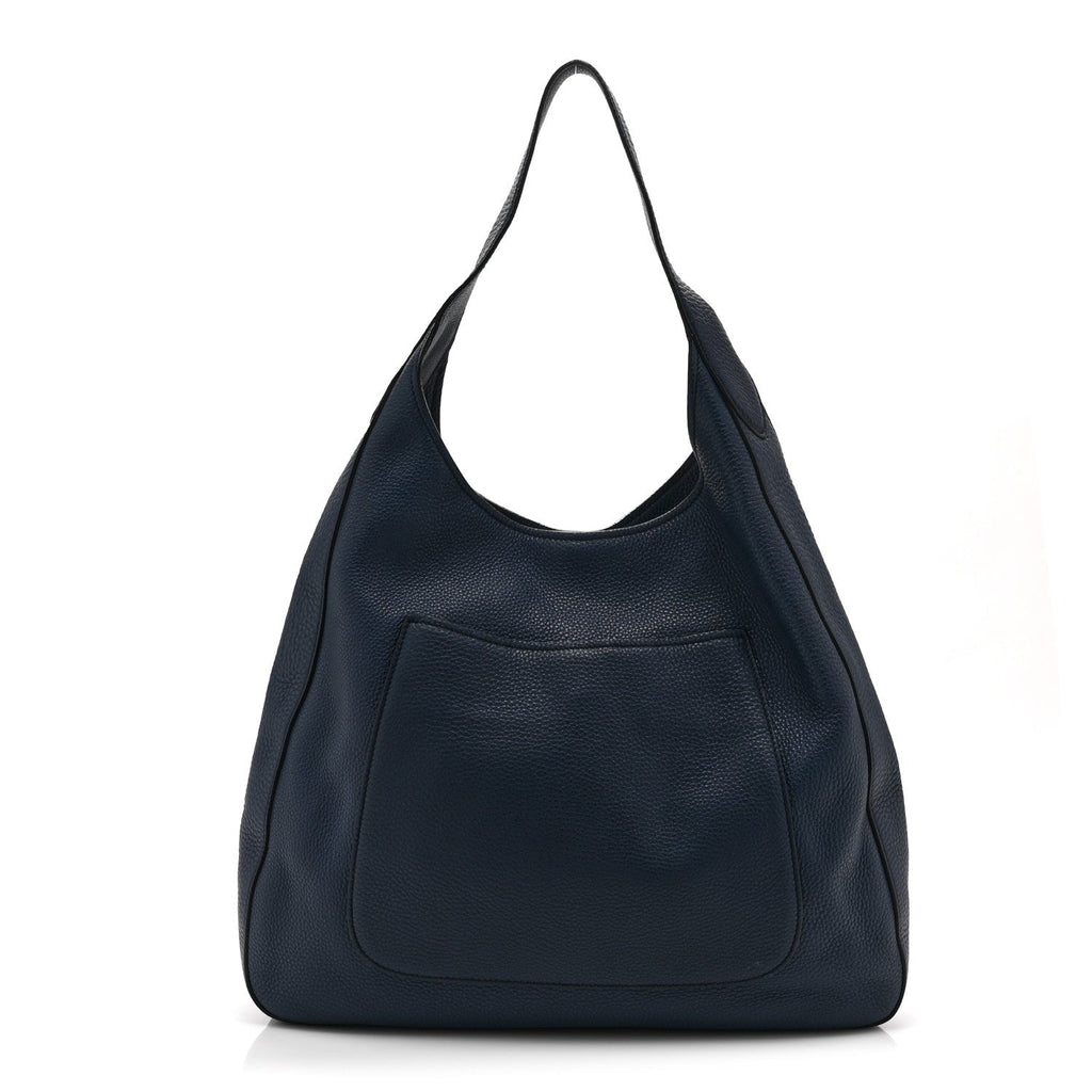 Prada Vitello Daino Pocket Hobo Bag Blue