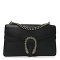 Gucci Pebbled Calfskin Small Dionysus Shoulder Bag Black