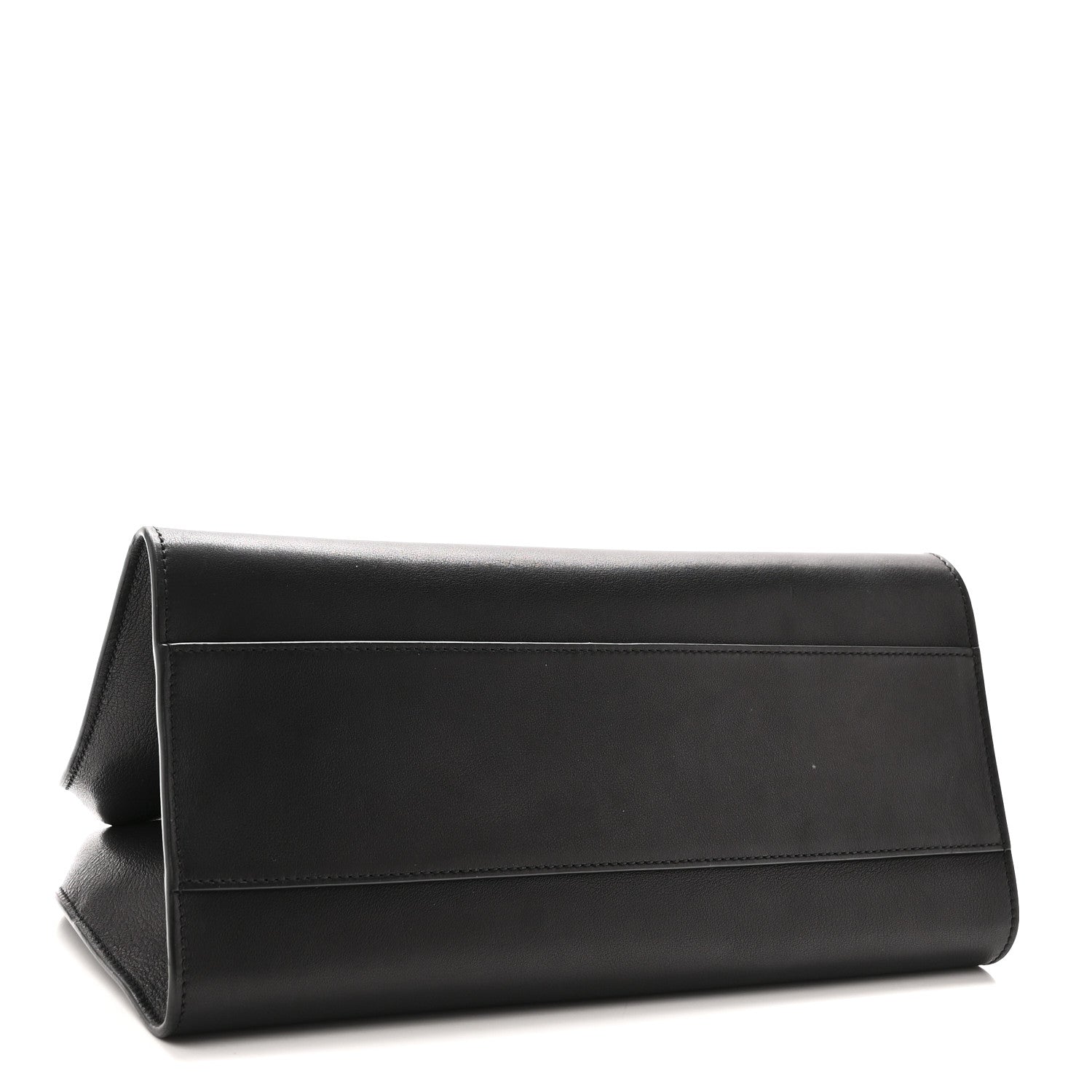 The Row Smooth Calfskin Peggy Bag Black