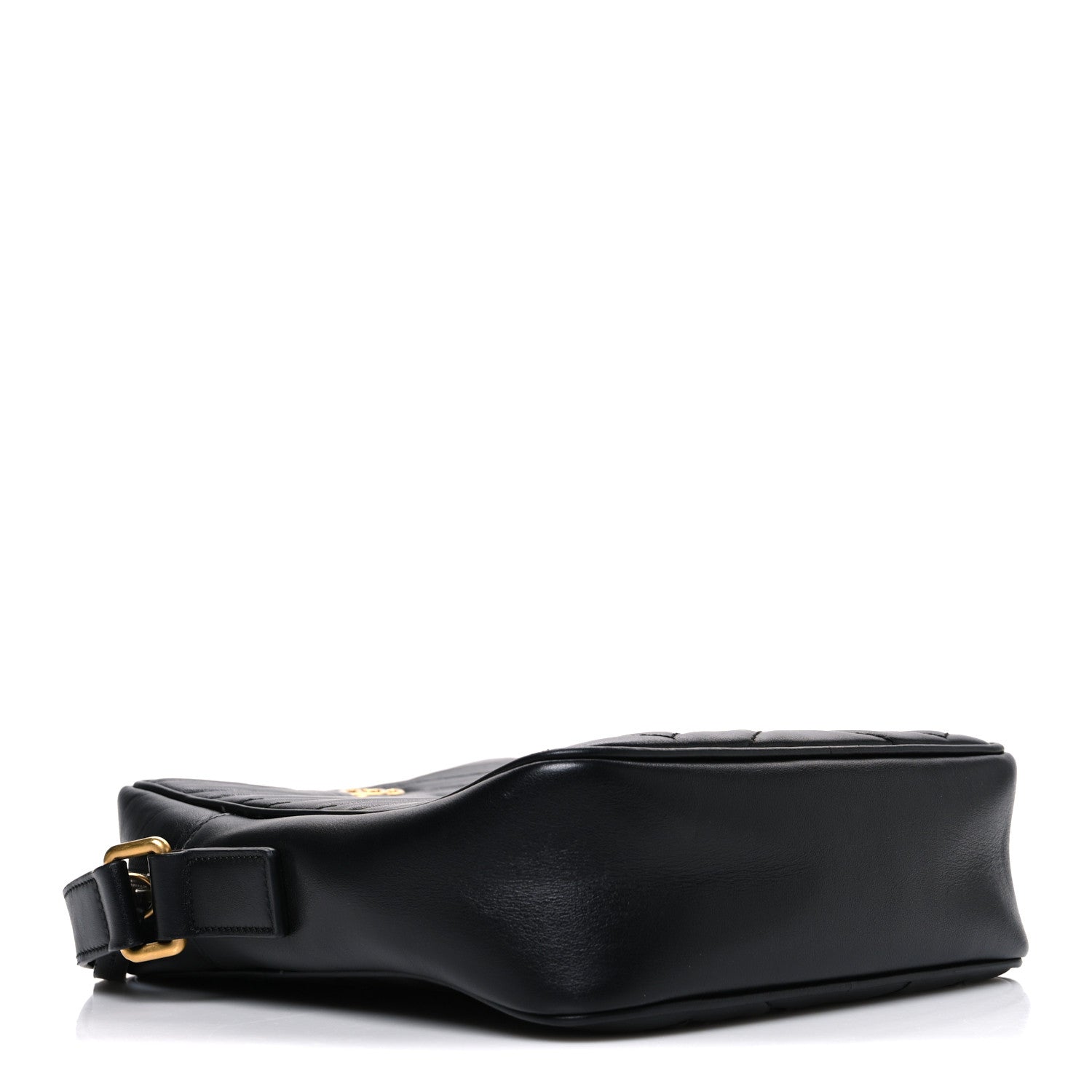 Gucci Calfskin Matelasse GG Marmont Travel Bag Black