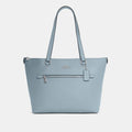 Coach Gallery Tote powder blue front view