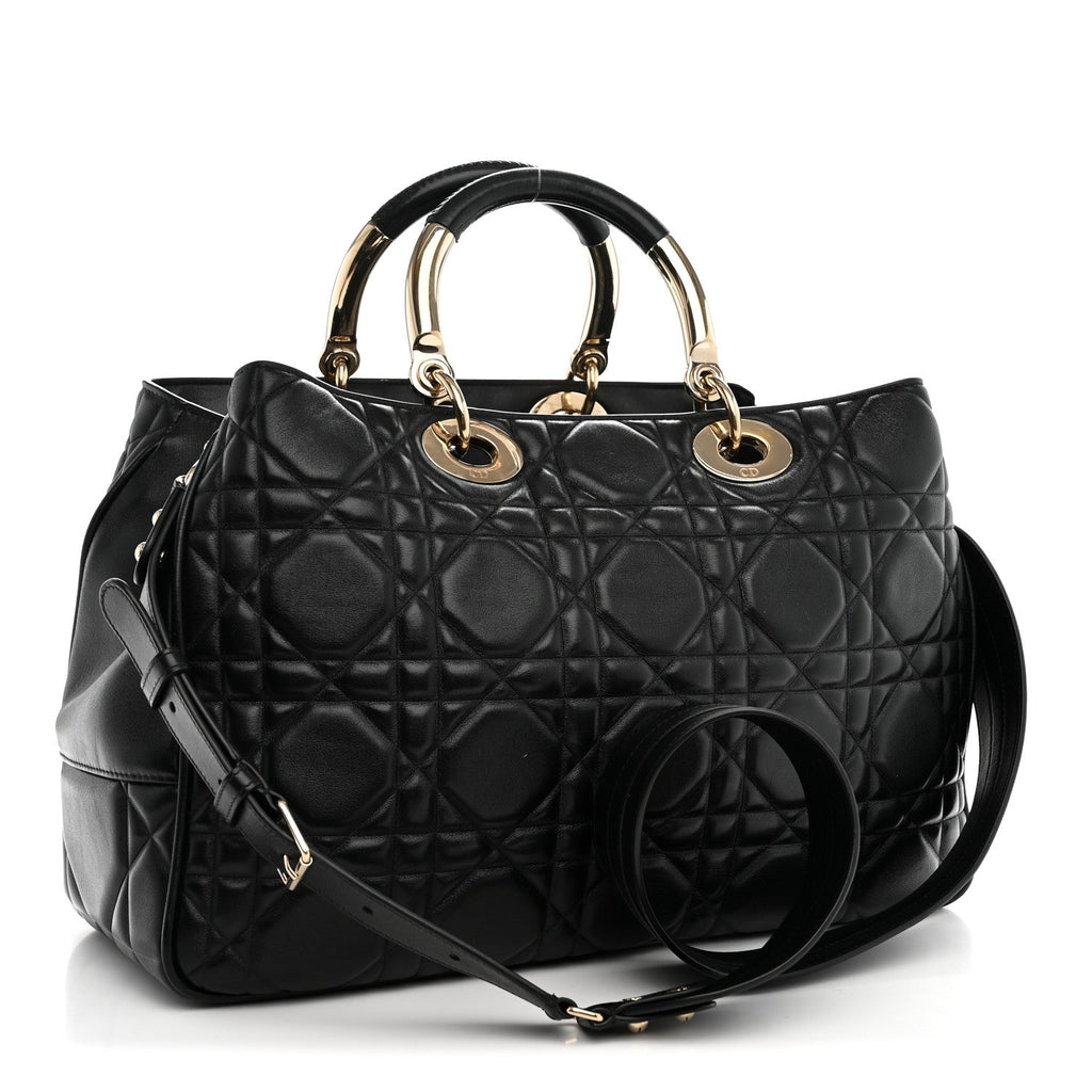 Dior Calfskin Cannage Large The Lady 95.22 Black