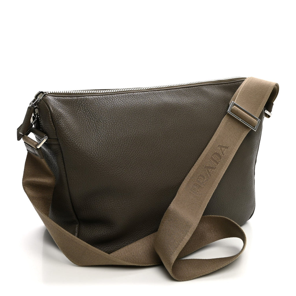 Prada Vitello Daino Medium Messenger Bag Bambu