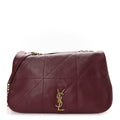 Saint Laurent Lambskin Matelasse Monogram Large Jamie 4.3 New Dark Bordeaux
