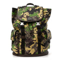 Gucci GG Supreme Monogram Camouflage Large Backpack Green Multicolor