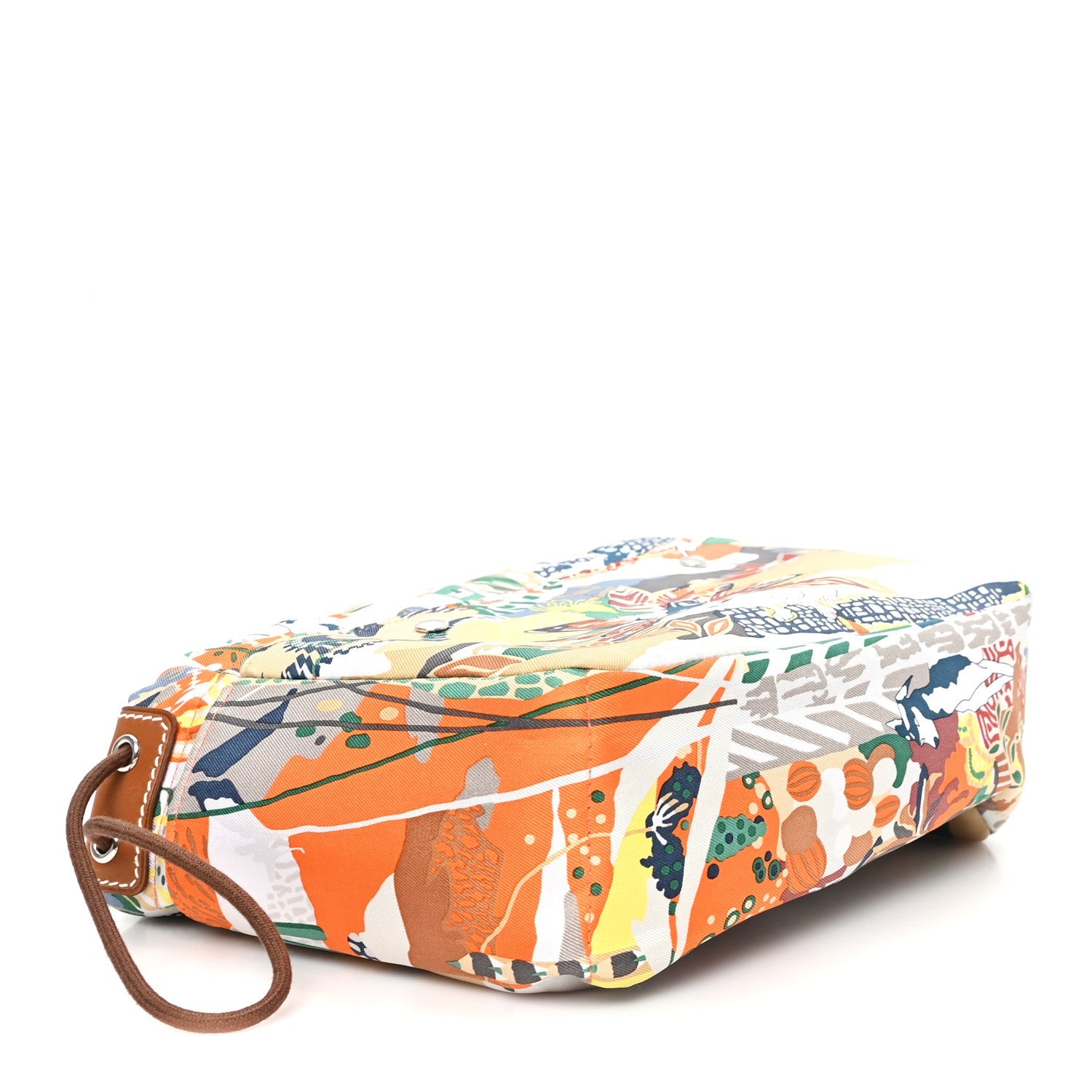 Hermès Silk Barenia En Liberte Fourbi 20 PM Orange Gris Mouette Fauve