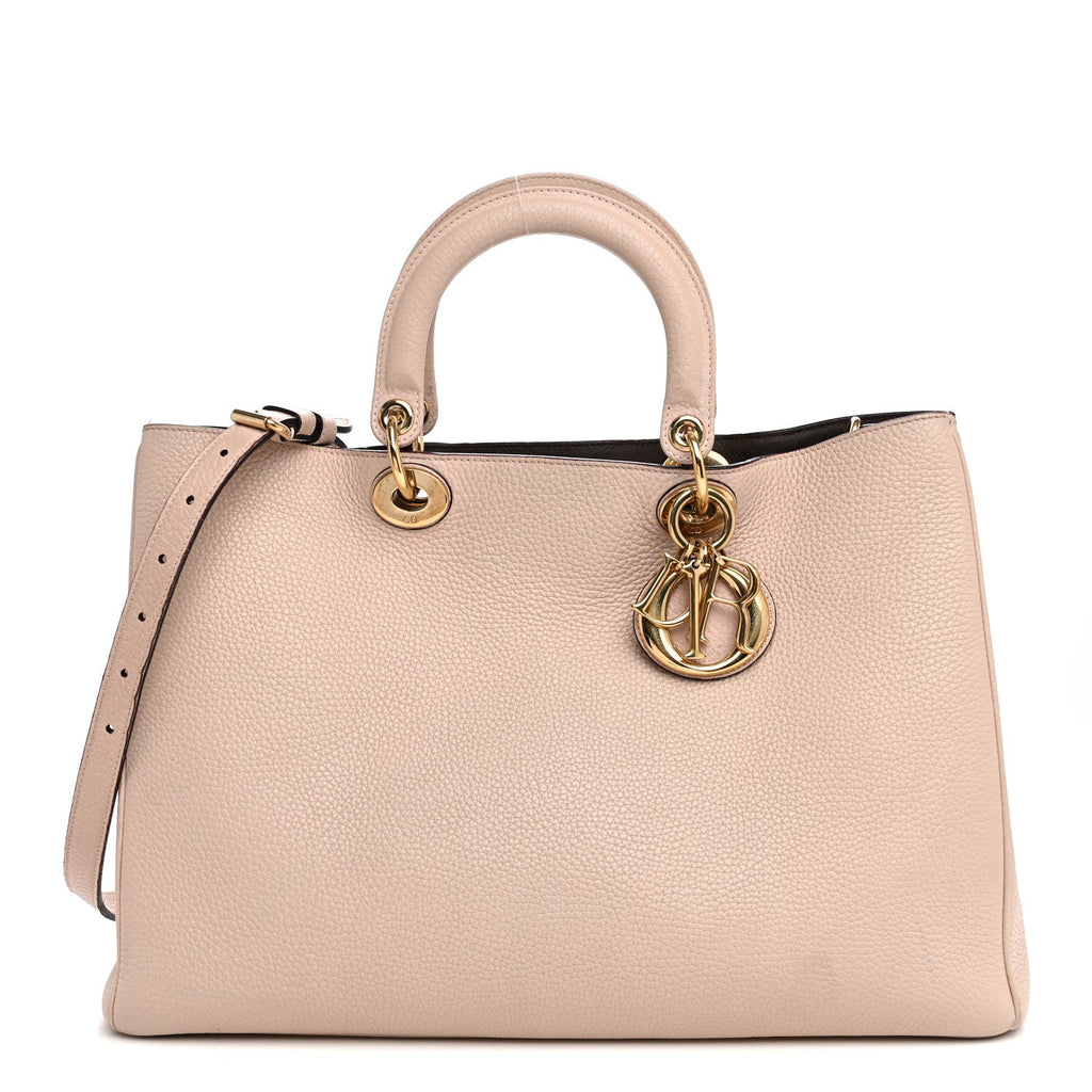 Dior Bullcalf Large Diorissimo Tote Rose Poudre