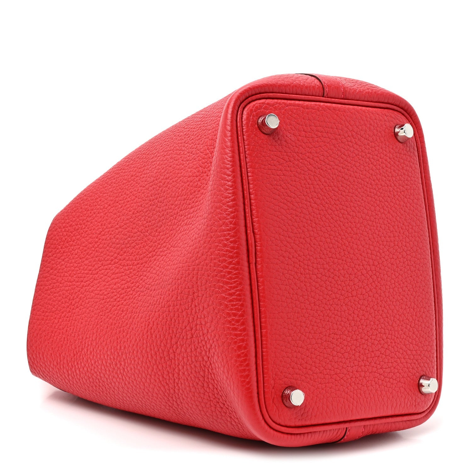 Hermès Taurillon Clemence Picotin Lock 18 PM Rouge Casaque