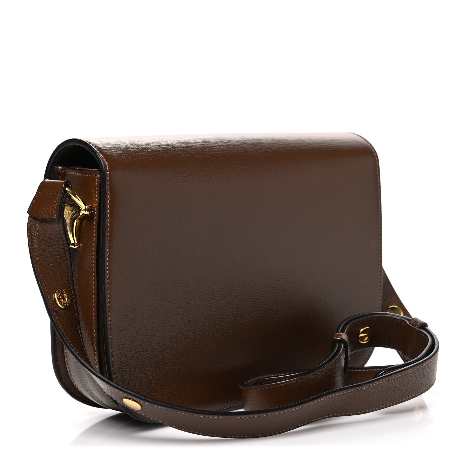 Gucci Azalea Calfskin Horsebit 1955 Shoulder Bag Brown Sugar