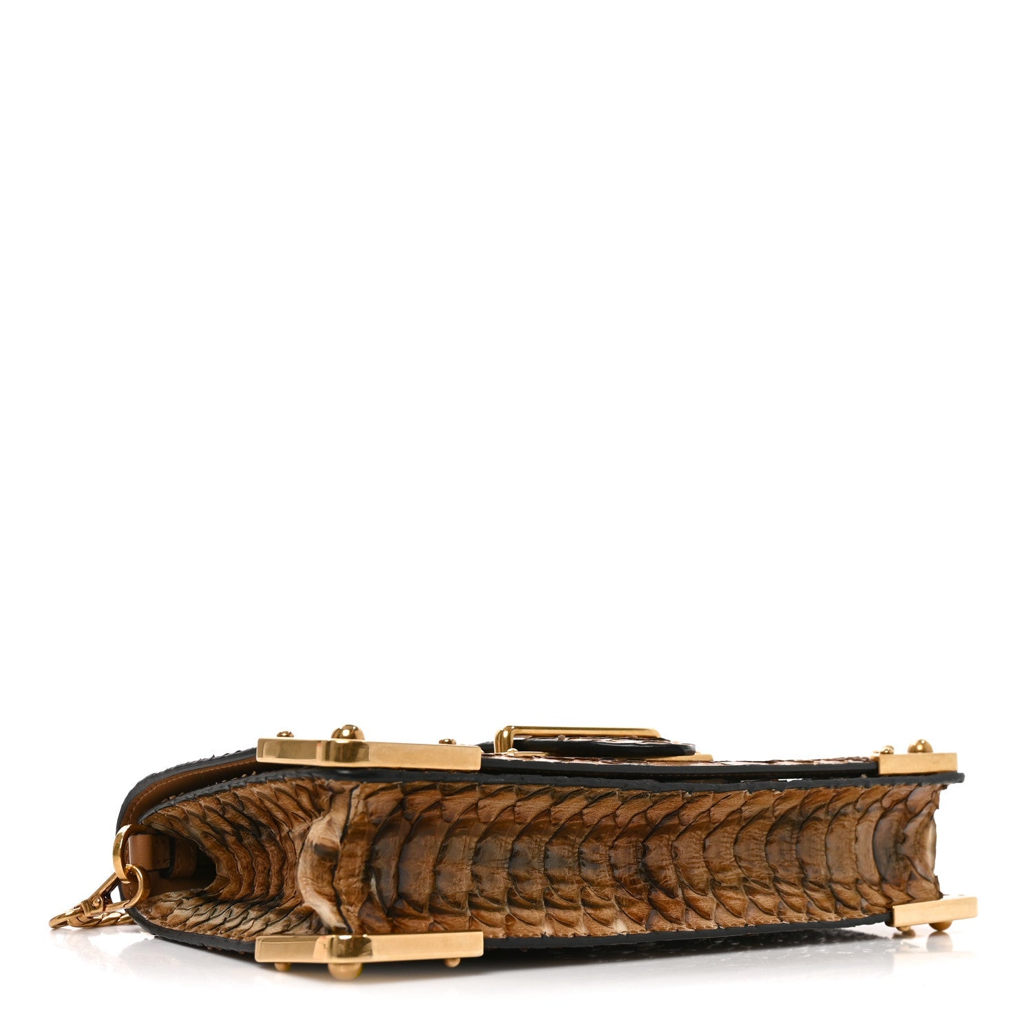 Prada Snakeskin Cahier Pochette Naturale