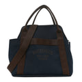 Hermès Canvas The Grooming Bag Bleu Navy Feu