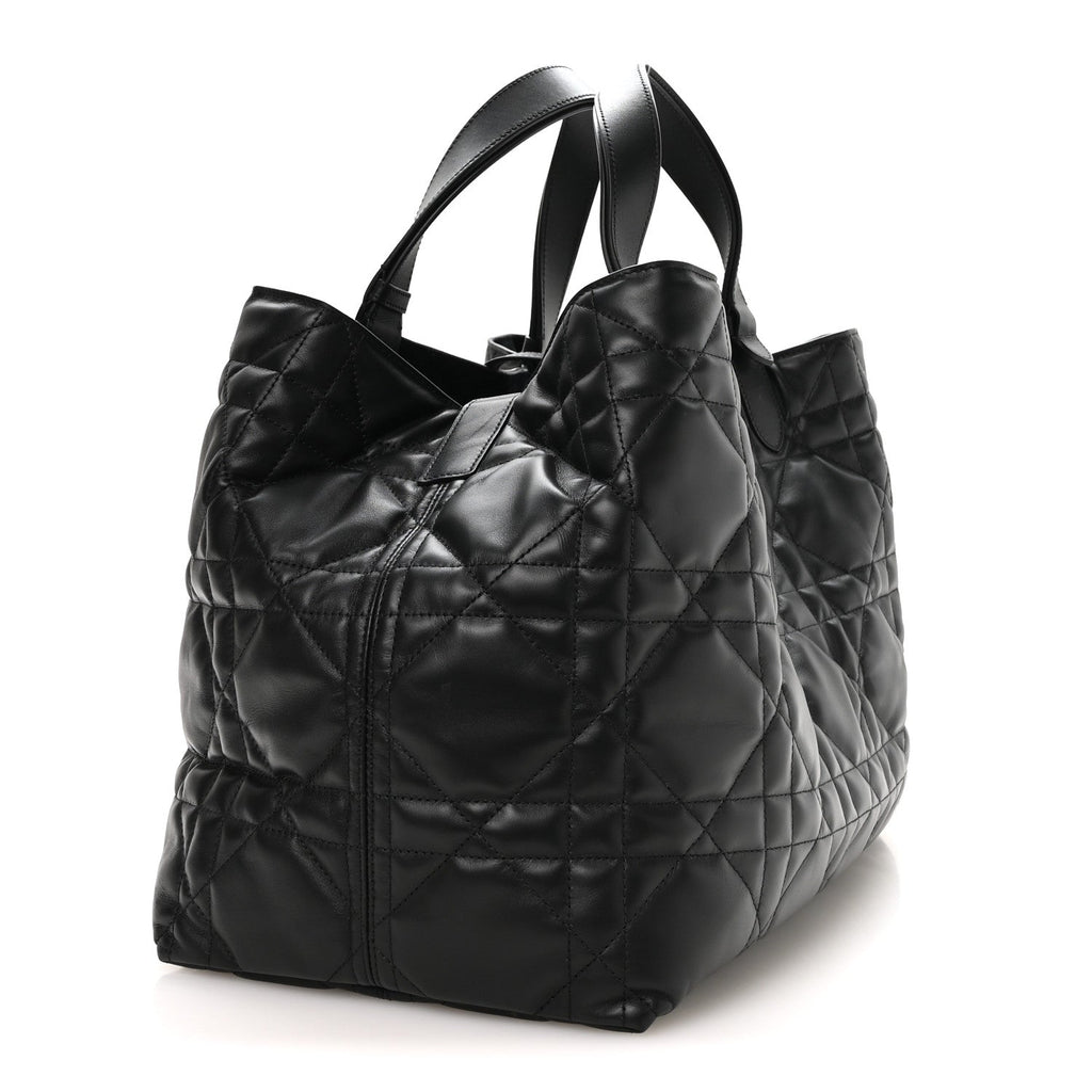Dior Calfskin Macrocannage Large Toujours Black