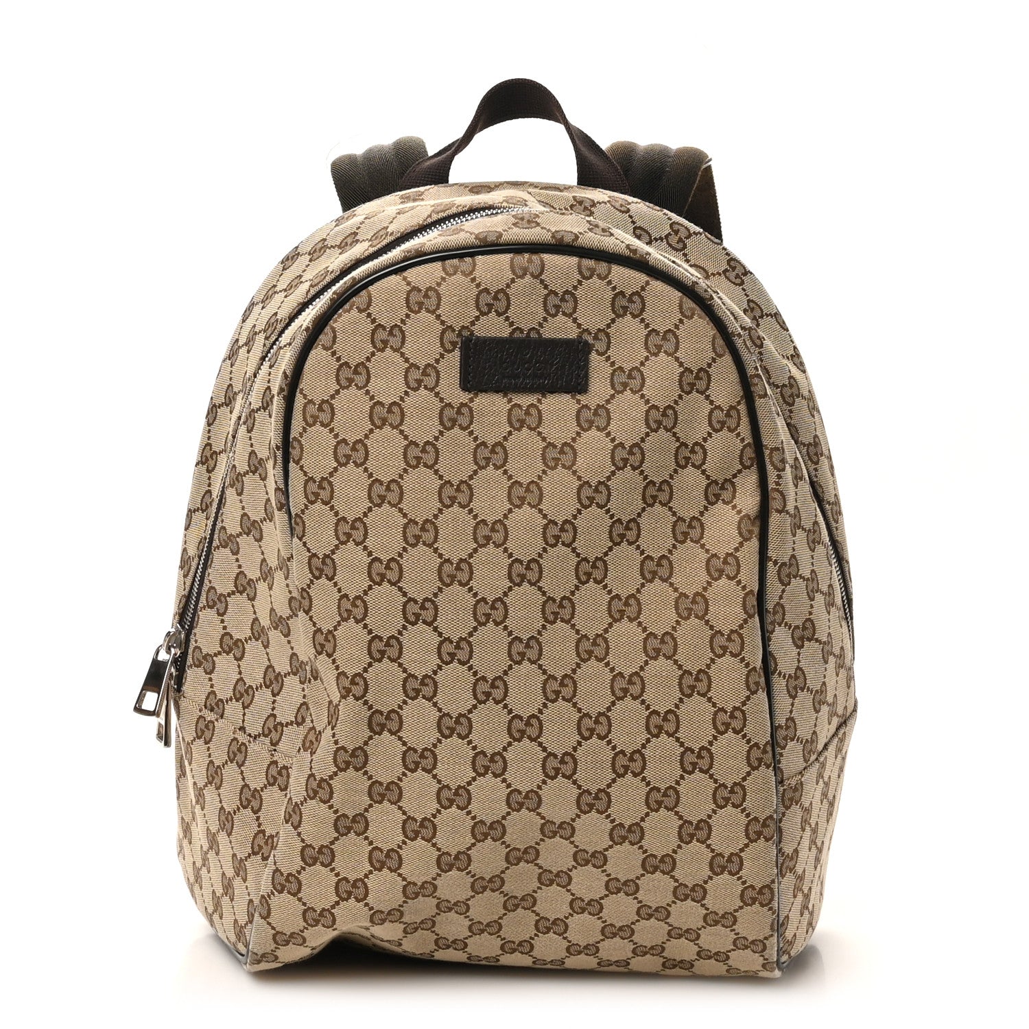 Gucci Monogram Travel Backpack Dark Brown