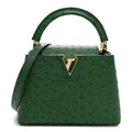 Louis Vuitton Ostrich Capucines Mini Mint