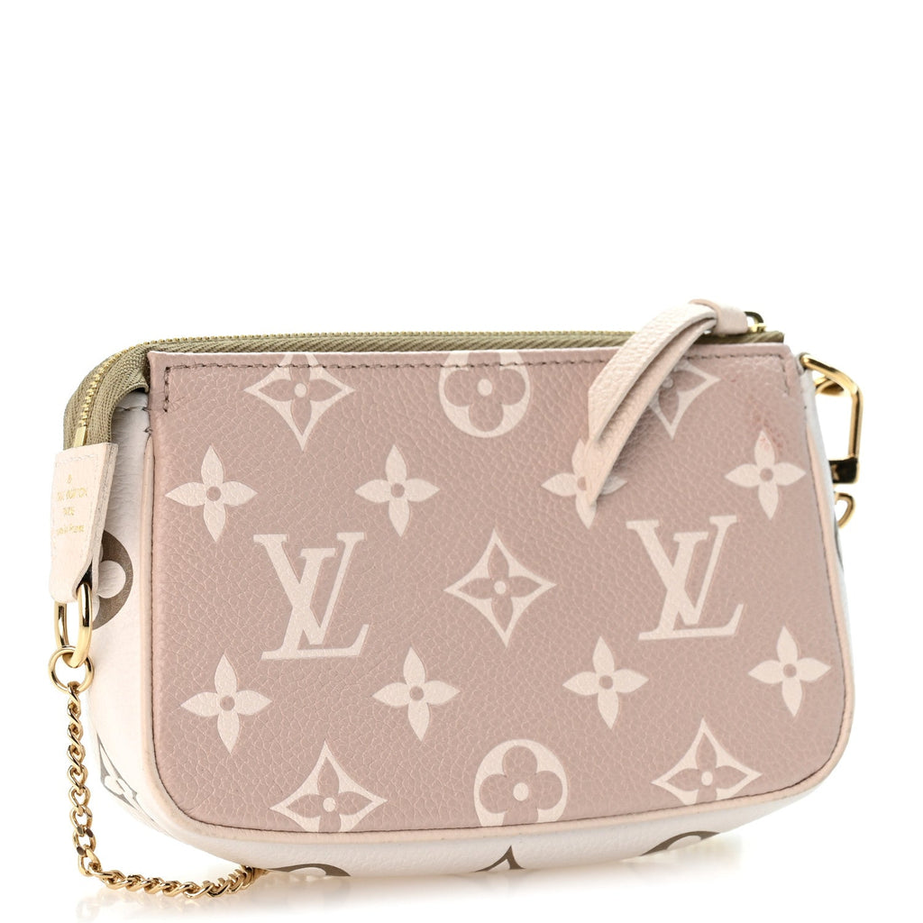 Louis Vuitton Empreinte Spring in the City Mini Pochette Accessories Kaki Beige Cream