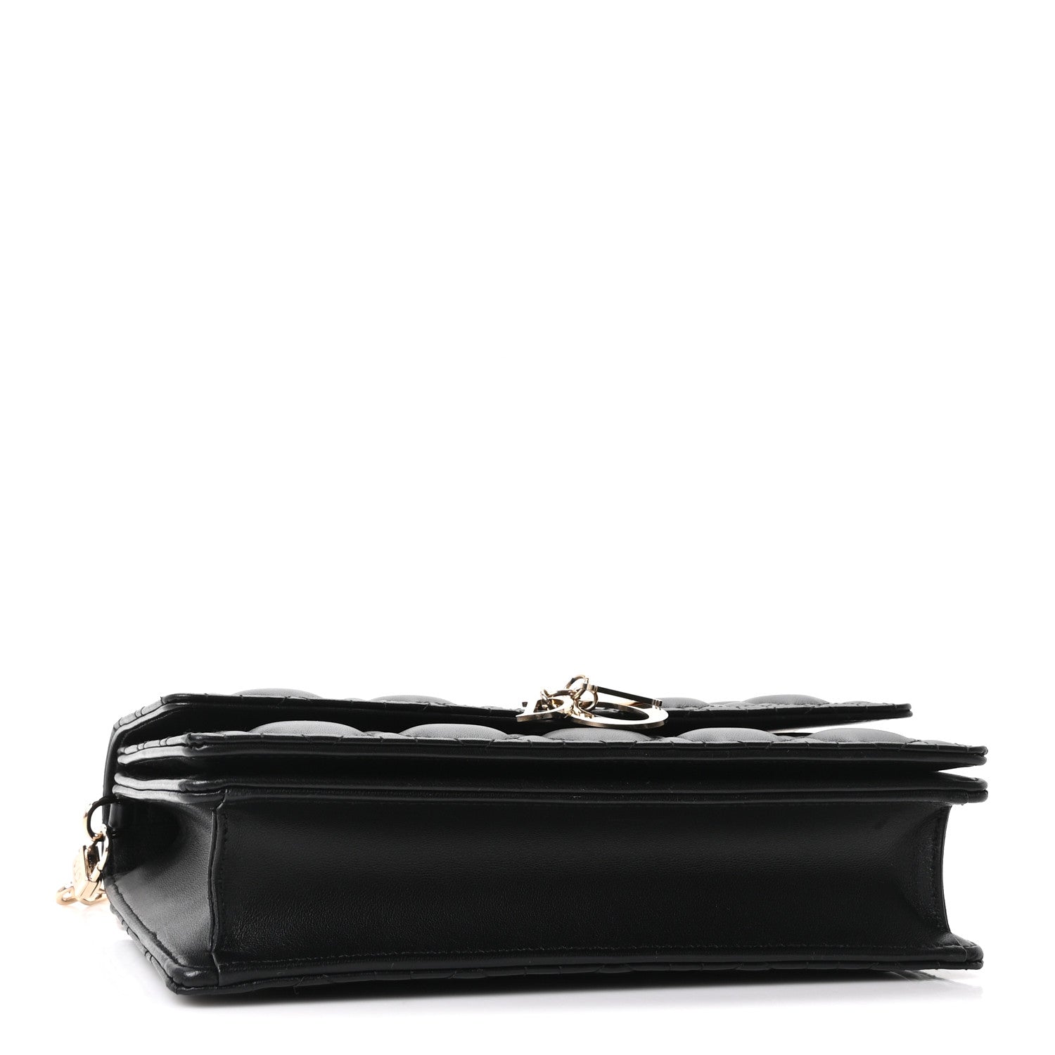 Dior Lambskin Cannage My Dior Top Handle Bag Black