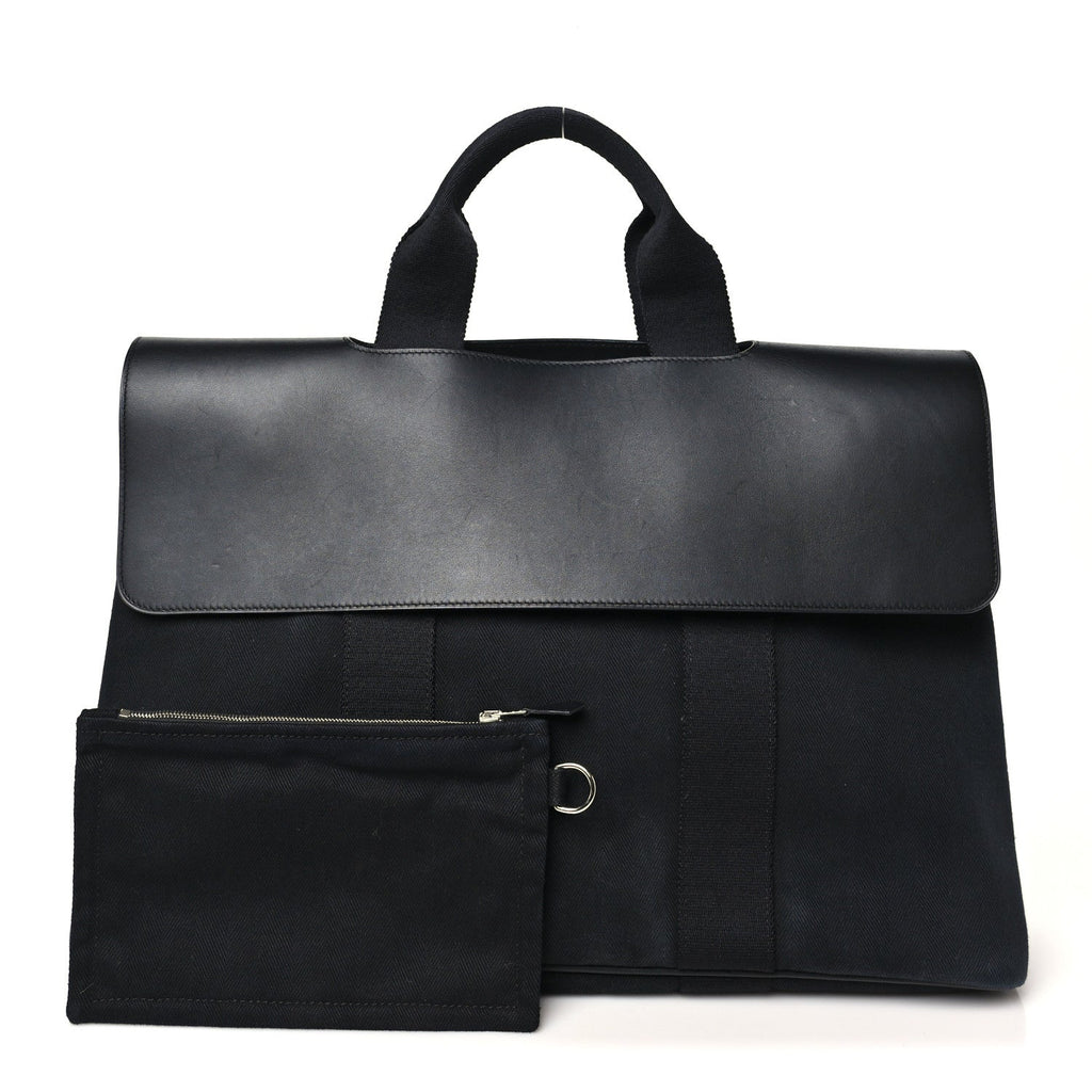 Hermès Toile Swift Valparaiso MM Black