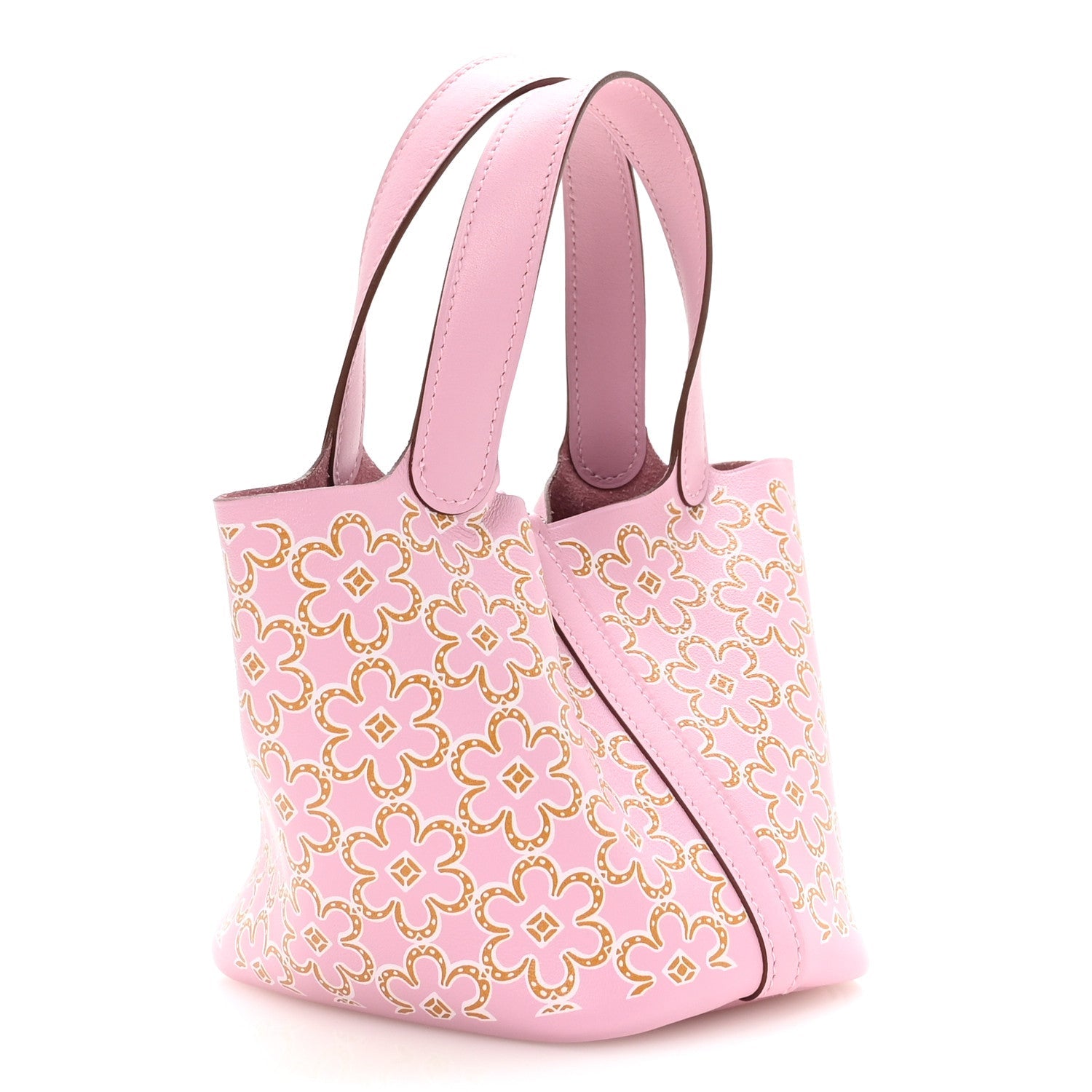 Hermès Swift Micro Lucky Daisy Picotin Lock Mauve Sylvestre