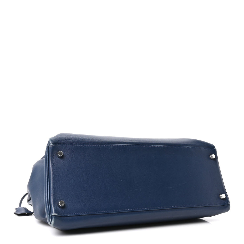 Hermès Swift Kelly 35 Bleu De Prusse