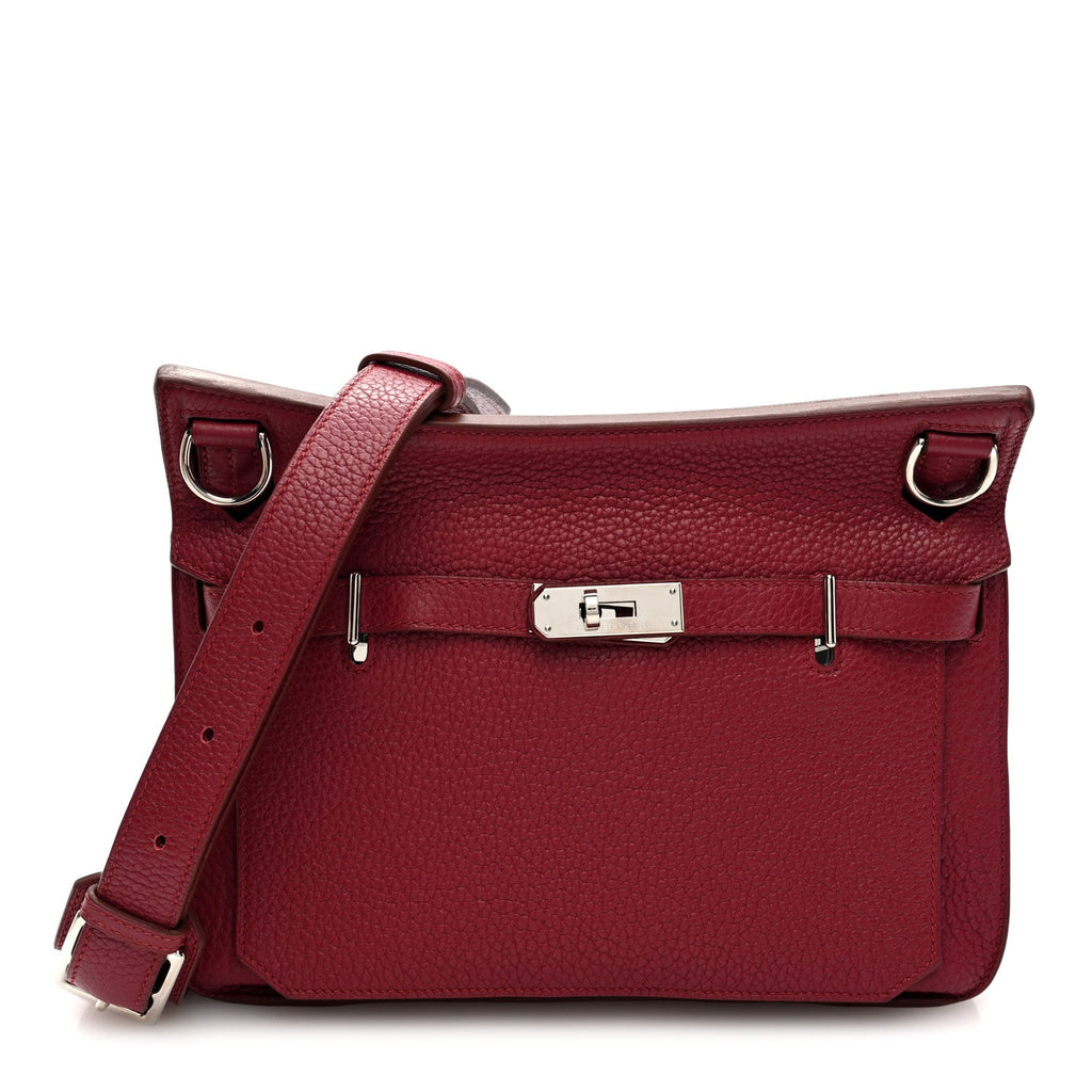 Hermès Taurillon Clemence Jypsiere 28 Rubis