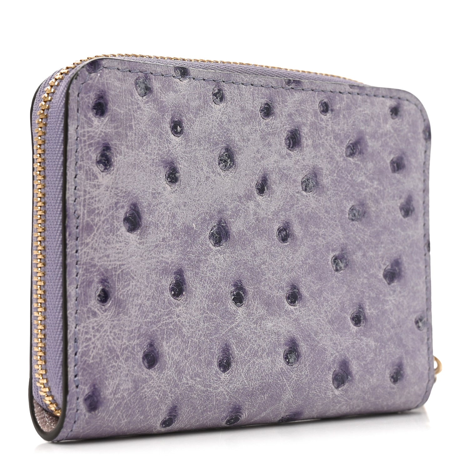 Louis Vuitton Ostrich Zippy Coin Purse Purple