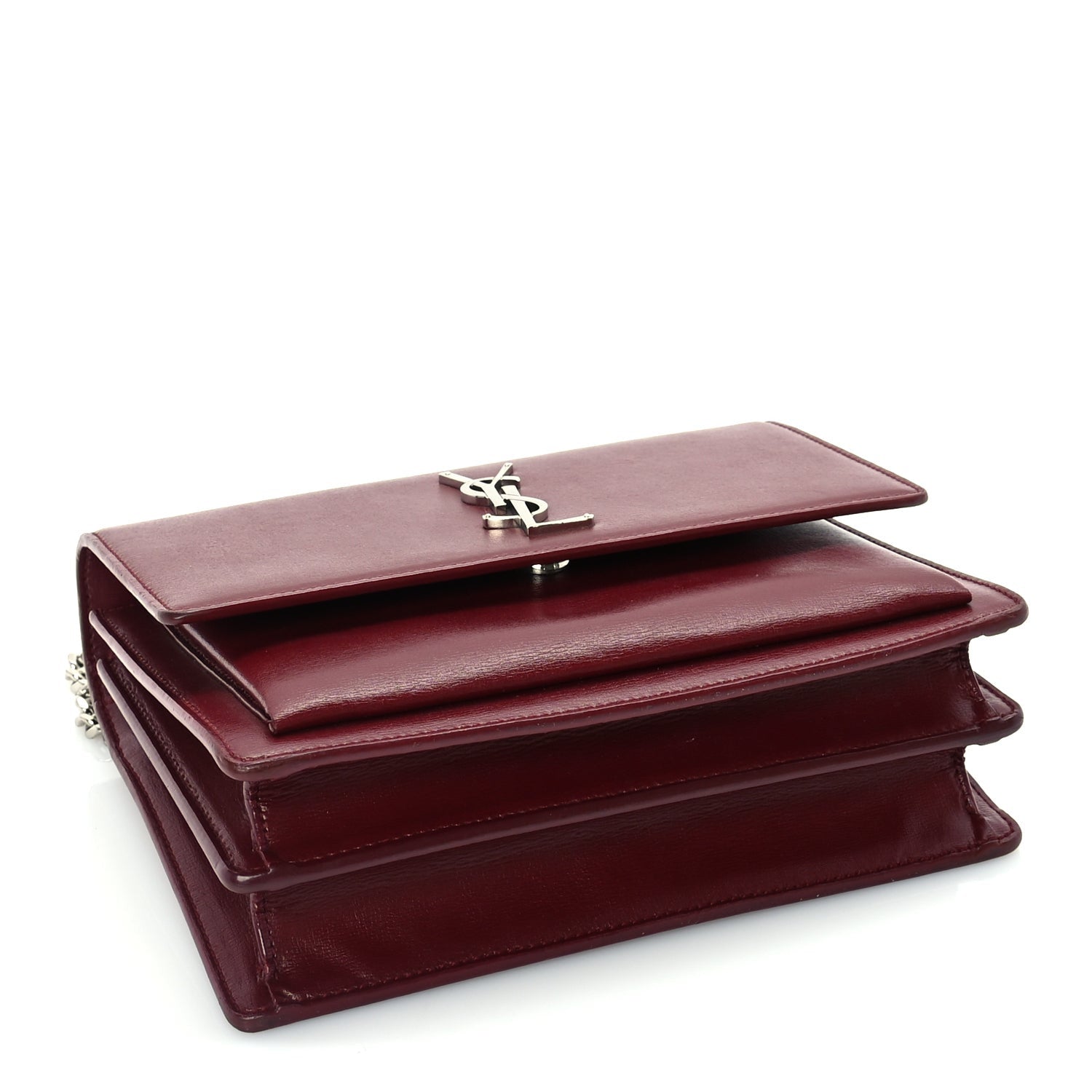 Saint Laurent Calfskin Medium Monogram Sunset Palissandre