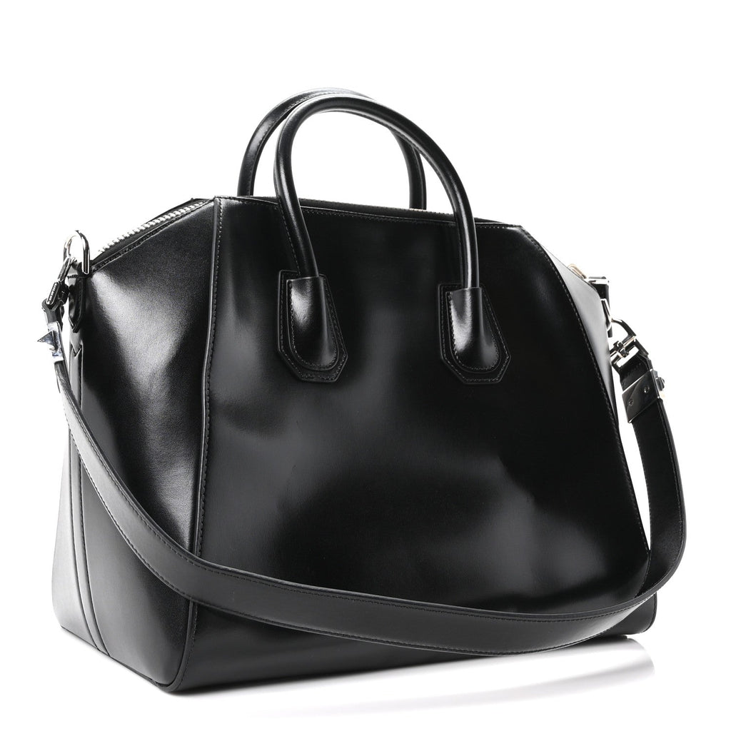 Givenchy Shiny Lord Calfskin Medium Antigona Black