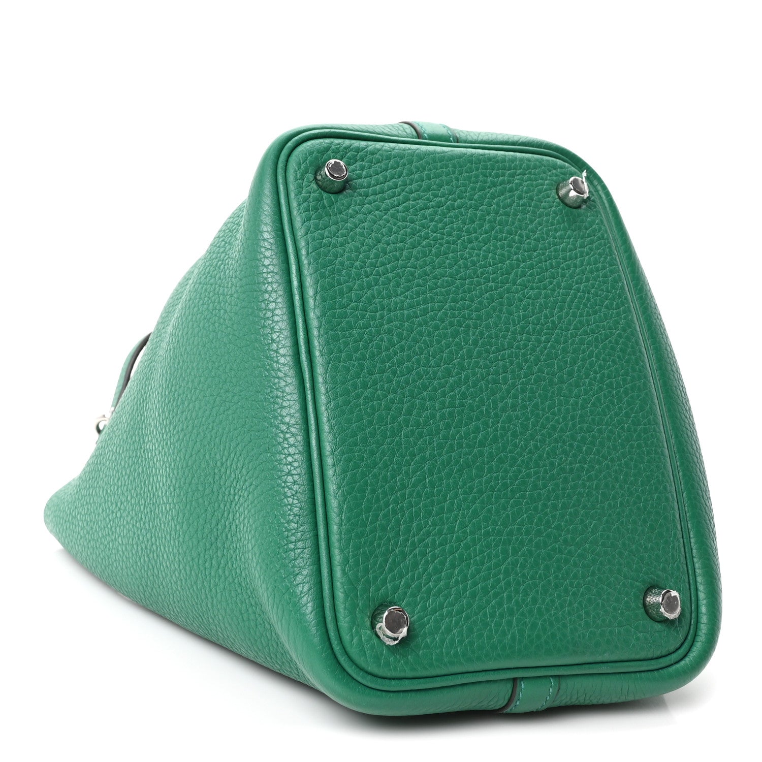 Hermès Taurillon Clemence Picotin Lock 18 PM Vert Jade