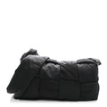 Bottega Veneta Nylon Intrecciato Padded Tech Cassette Bag Black